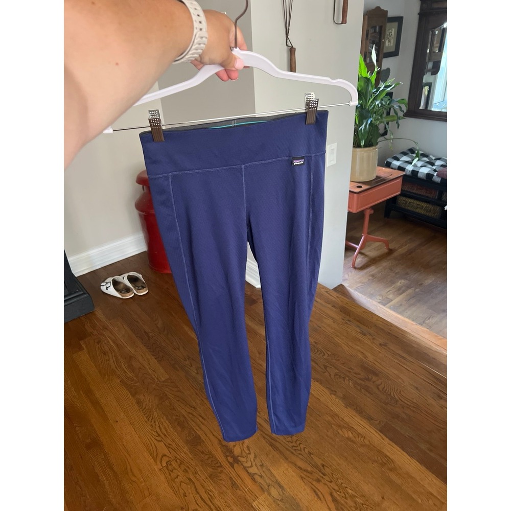 Patagonia capilene base layer‎ mid weight navy blue women's XS